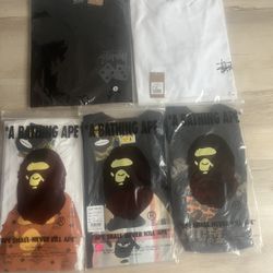 Bape & Stussy shirts 