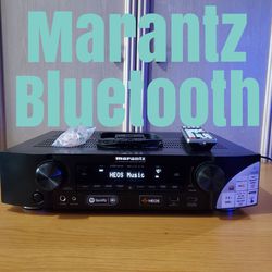 Marantz NR1608 Bluetooth Slim 7.2 Channel AV  Receiver With Remote AM FM Antennas 