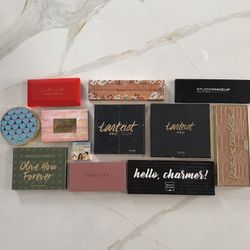 11 GENTLY SWATCHED EYESHADOW PALETTES BUNDLE | artist couture, Tarte, boxy charm & more