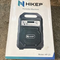 HIKEP Karaoke Machine, Bluetooth 4.2, Wireless Microphone, Portable PA Speaker System, HD Stereo Sound, Rechargeable Battery, Karaoke for Party, Home 