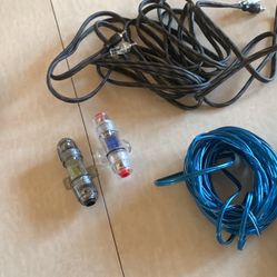 16 Ft RCA’s, Battery Fuse Links, And Various Speaker Wires