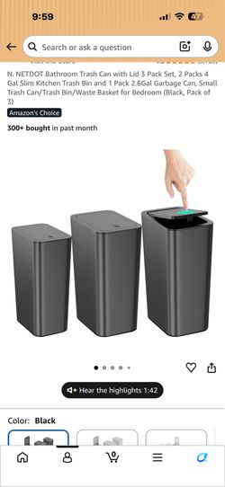 3 Storage/ Trash Bins