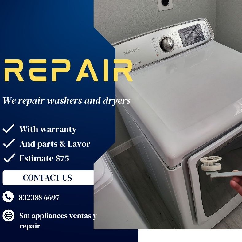 💥💥WE REPAIRS WASHERS AND DRYERS WITH WARRANTY ALL BRANDS ♨️♨️