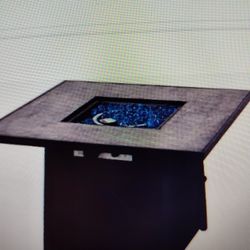 Square Propane Gas Ignited Patio Fire Pit Table Retails$139 Will Sell For $60 Or Best Offer