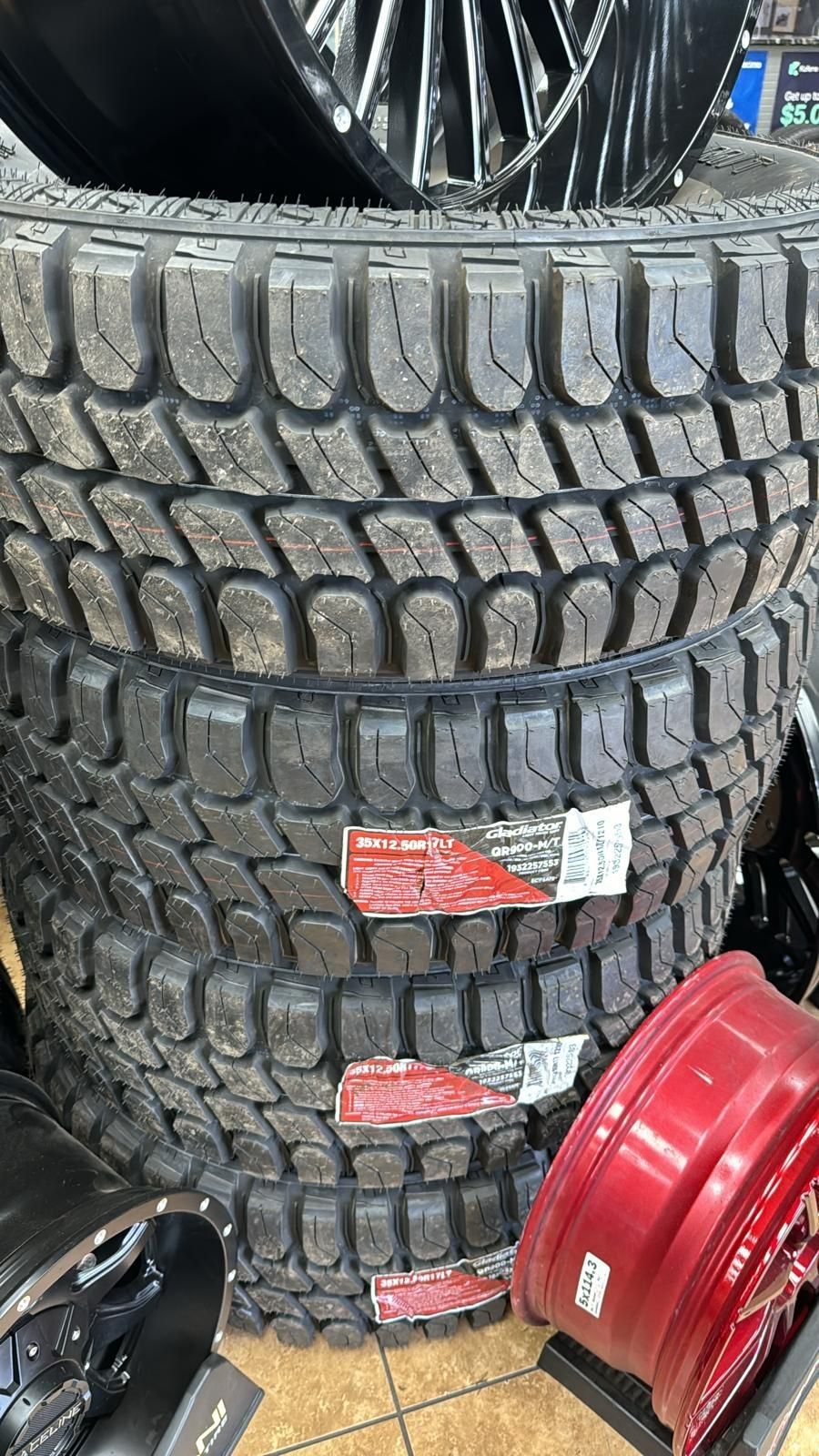 35/1250/17 MT New Tires