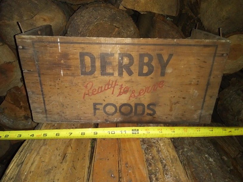 Antique Derby Foods Box