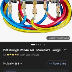 Harbor Freight Pittsburgh R134a A/C Manifold Gauge Set