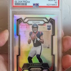 CJ Stroud Silver Prizm Rookie Psa 10