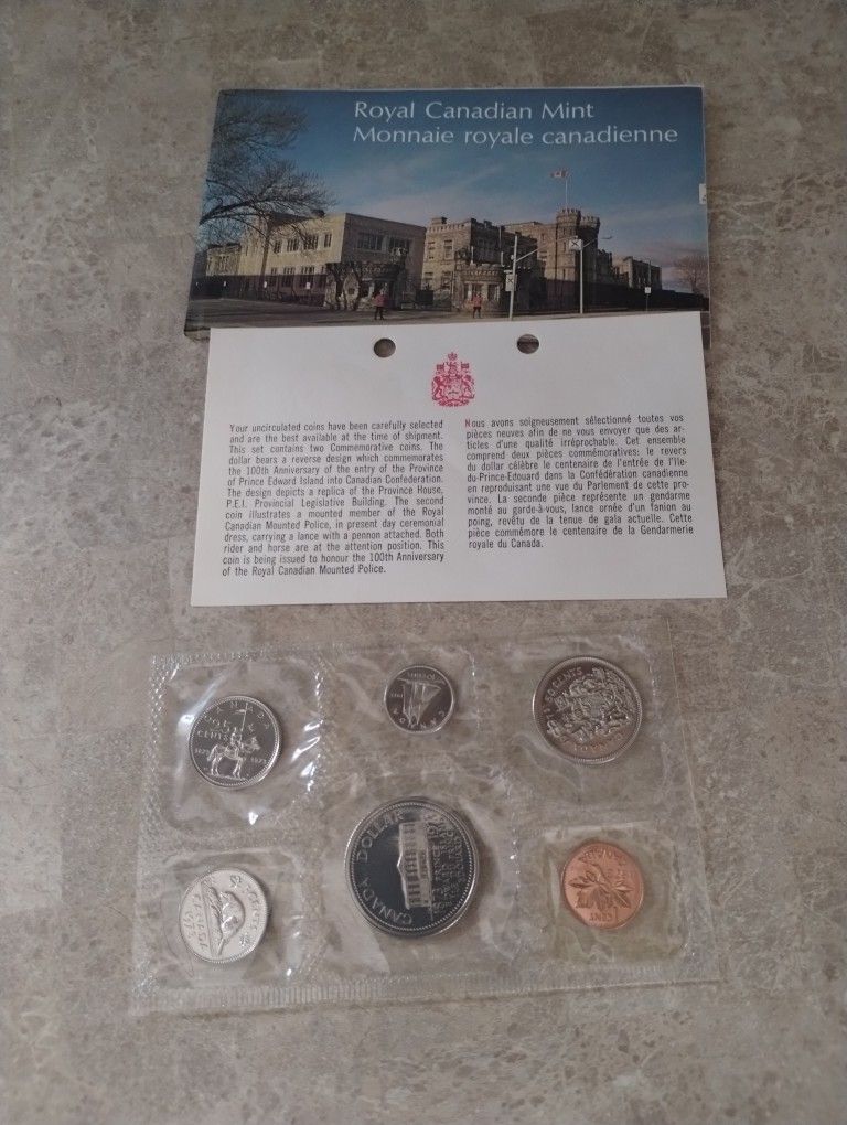 Uncirculated Canadian Coin Set 
