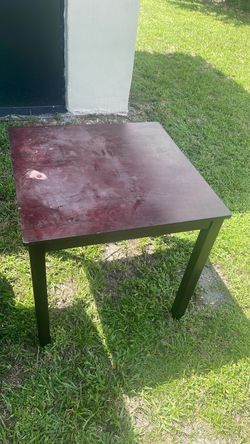 Small Square Wood Table