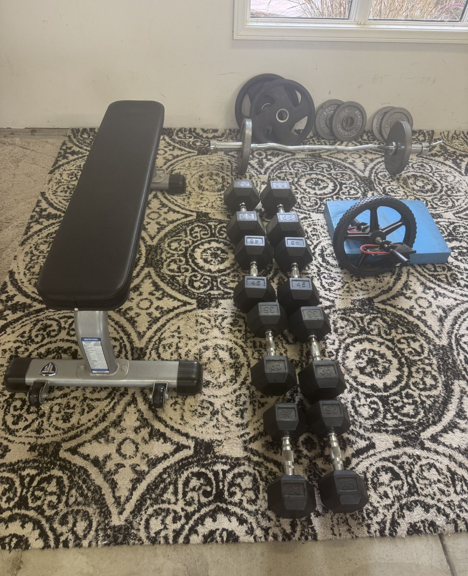 Weights and gym Equipment