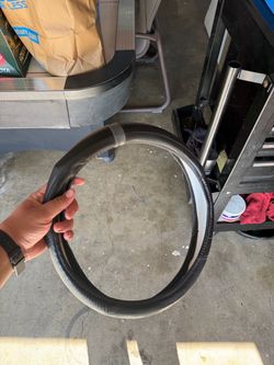 Black and Grey Steering Wheel Cover