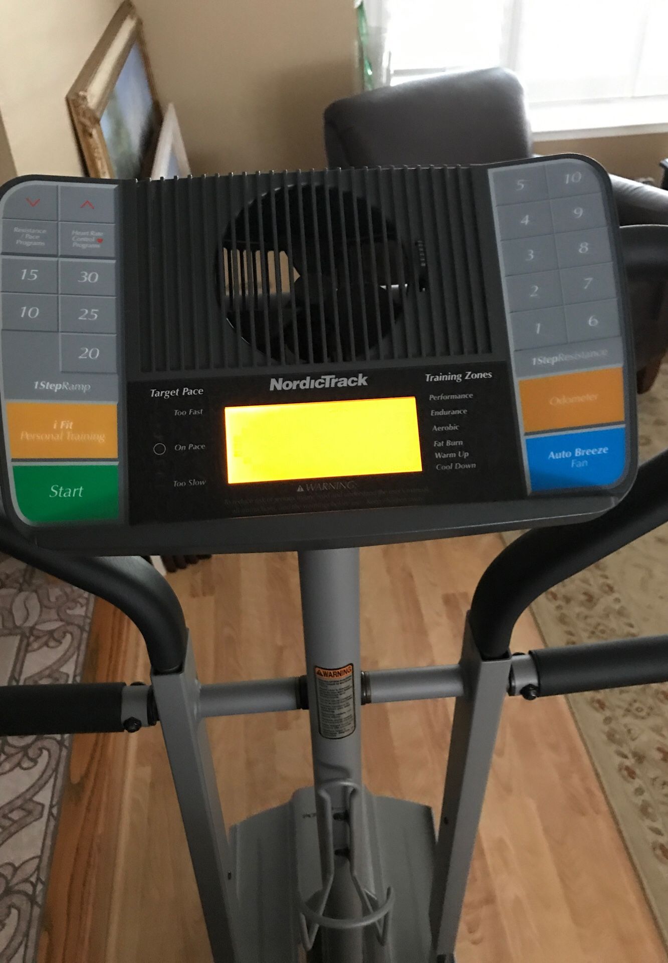 NordicTrack elliptical machine/decline/incline