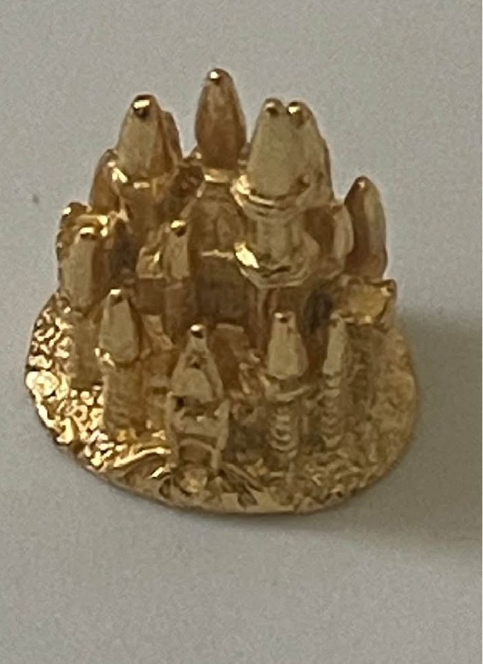 Gold Disney Castle Charm