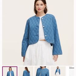 Kate Spade x Target Quilted Denim Jacket