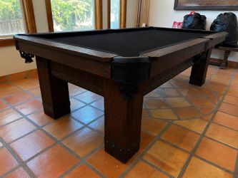 Barn wood style pool table free local delivery and install