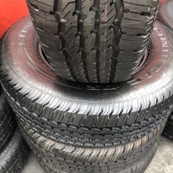 SET LT 275/70/18 CONTINENTAL SEMI NEW 95%TREAD LIFE $400 PRICE INCLUDES PROFESIONAL ISTALATION AND TAX