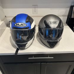 SHOEI & HJC Motorcycle helmet w/ Packtalk Slim