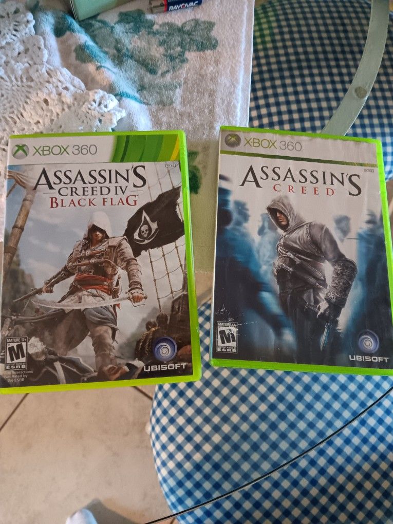 Xbox 360 Assassins Creed Lot Of 2