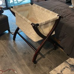 Beautiful Cute Wooden Bassinet! 