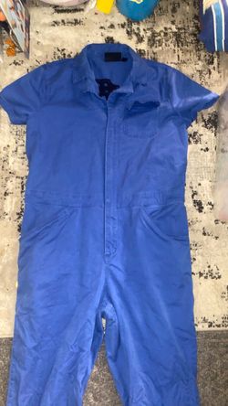 Harley-Davidson Number 1 Logo Boiler Suit Coveralls Blue Short Sleeve