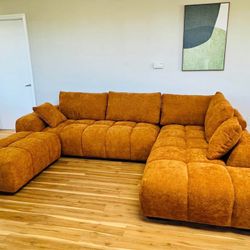 Modern Versatile L Shaped Sectional Ottoman Durable Materials 