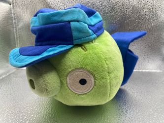 Angry Birds Postman Green Pig 5" Plush Mail Carrier 2011 Commonwealth Stuffed SEE ALL PICTURES