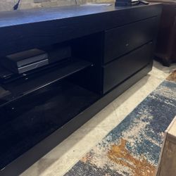 Free- $0- Console Table -Heavy  With Glass Shelf