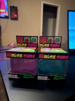 NeeDoh Nice Cube Pink or Blue Viral Super Solid Squishy by Schylling 💗💙 #2