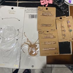 Sets Of Necklace And  Letter Charms
