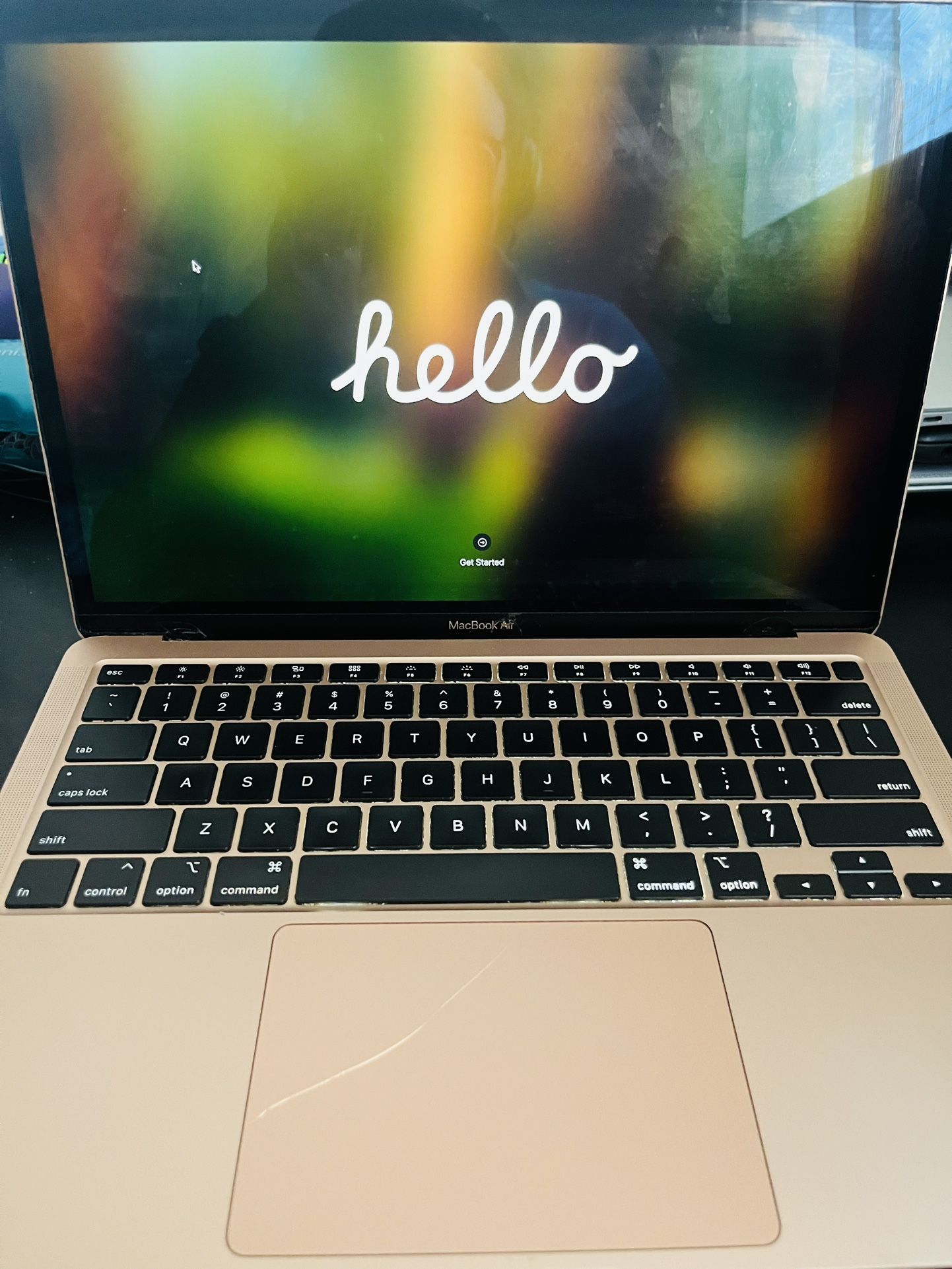 2020 Apple MacBook Air 13” Rose Gold – Fully Functional – Minor Cracks