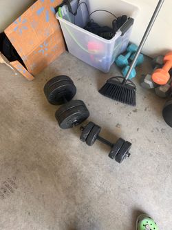 2 dumbbells