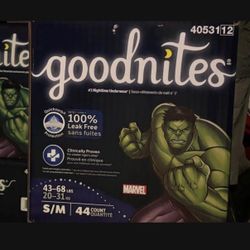 Goodnites Boys' Nighttime Underwear S/M