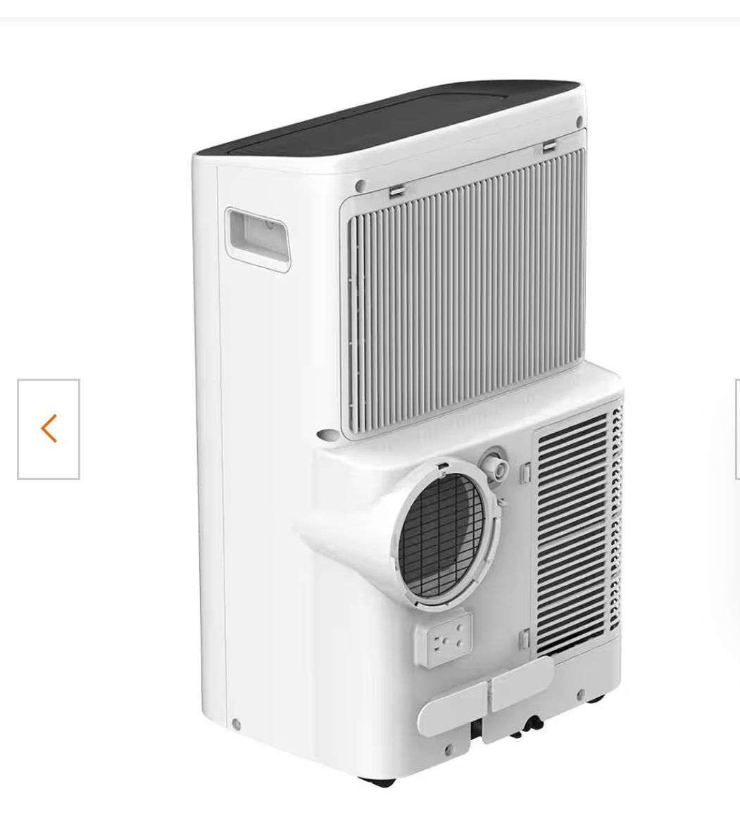 8,000 BTU Portable Air Conditioner Cools 350 sq. ft. with Dehumidifier and Remote Control in White