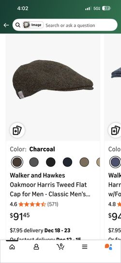 Walker And Hawkes  Flat Cap 