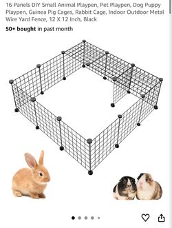 New Small Pet Animal Playpen Gate Cage