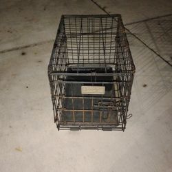 Small Dog Cage  Folds Up Flat 
