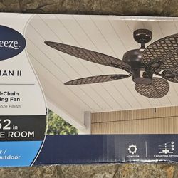 NEW 52” Outdoor Ceiling Fan (Harbor Breeze Tilghman II) – $90
