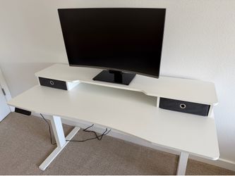 2 tier standing desk 55 in x 24 in. free delivery in San Diego county
