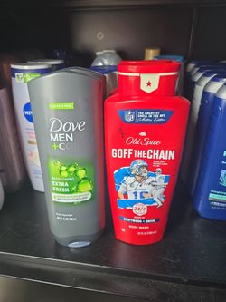 Dove and old spice body wash