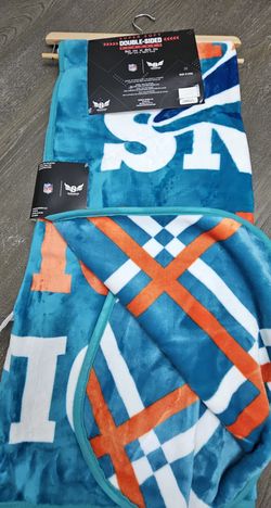 NFL MIAMI DOLPHINS Super Soft Double-Sided Blanket