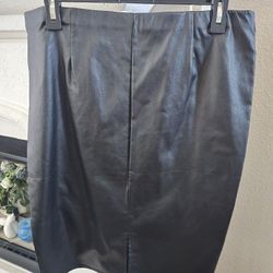 Love Scarlett Size L Black Faux Leather Skirt 