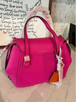Tory Burch Crazy Pink Small Perry Satchel Purse