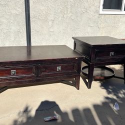 Solid Wood Coffee And End Tables Ashley Furniture 