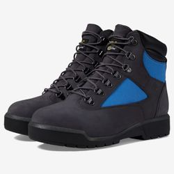 Timberland 6 Inch F/L Waterproof Field Boots Dark Grey Blue Mens Size 13