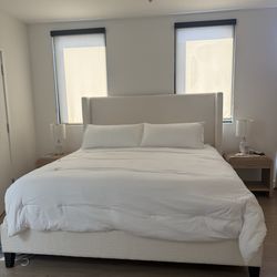 King Bed frame + Mattress