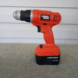 Black & Decker GC1440 14.4V Cordless Drill w/ Battery (Sold For Parts Only)