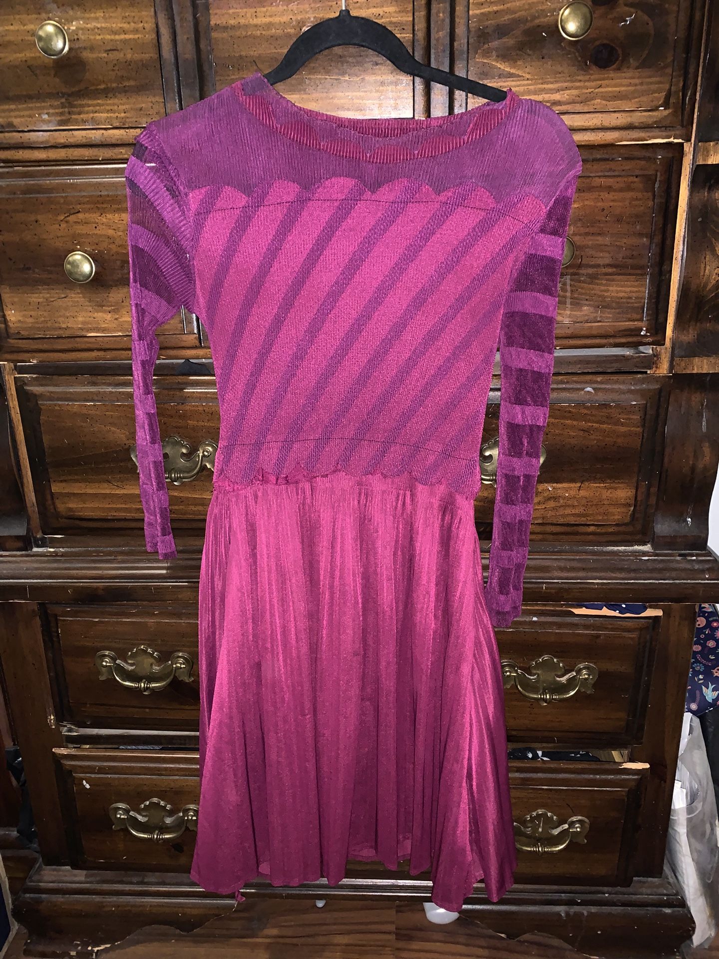 Burgundy Dress