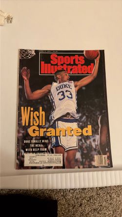 1991 Sports Illustrated Grant Hill Duke NCAA Champions Vintage Magazine
