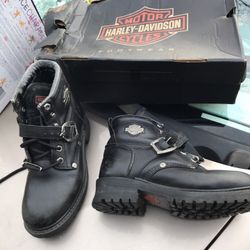 Very Nice Leather Harley Davidson Boots Size 7 Only $45 Firm